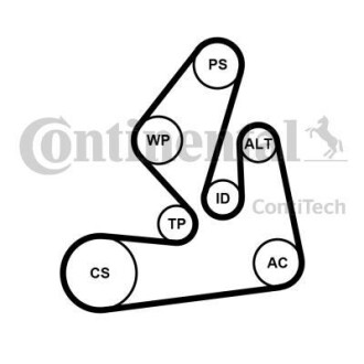 CONTI contitech 7PK1970 K1