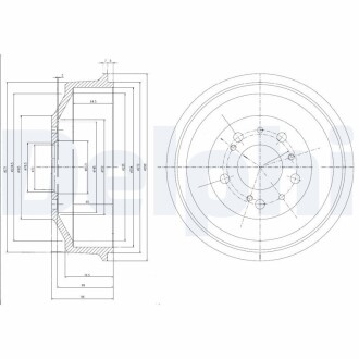 Гальмівний барабан delphi bf153