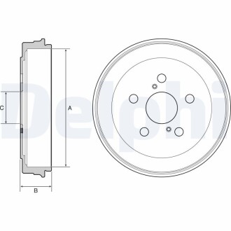 Гальмівний барабан delphi bf536