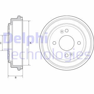 Гальмівний барабан delphi bf551