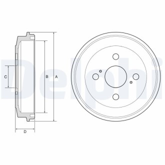 Тормозной барабан delphi bf588