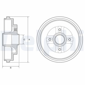 Тормозной барабан delphi bf630