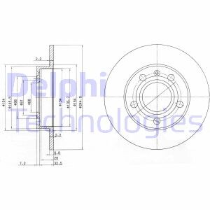 Тормозной диск delphi bg2753c