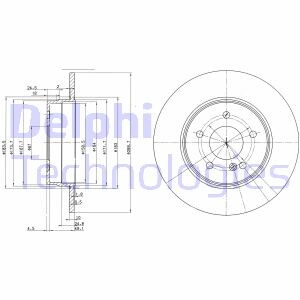 Тормозной диск delphi bg3239c (фото 1)