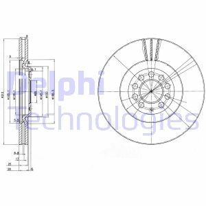 Гальмівний диск delphi bg3528