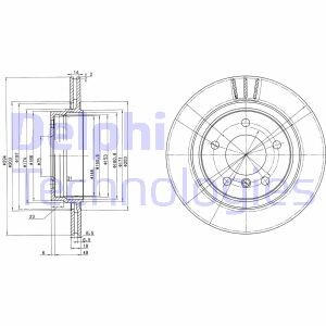 Тормозной диск delphi bg3530c