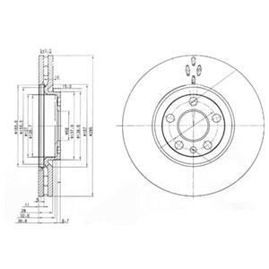 CITROEN диск гальмівний передній Jumpy 96- delphi bg3740