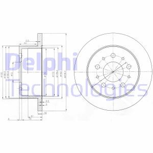 Гальмівний диск delphi bg3853