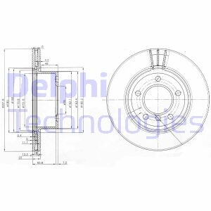 Гальмівний диск delphi bg3900c