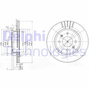 Гальмівний диск delphi bg3934