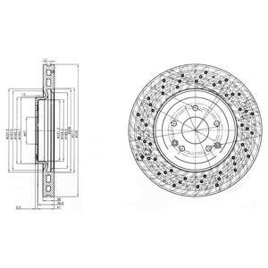 DB диск гальмівний передн.W203 02- delphi bg3985c