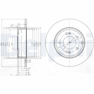 Тормозной диск delphi bg4012