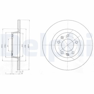 Гальмівний диск delphi bg4085