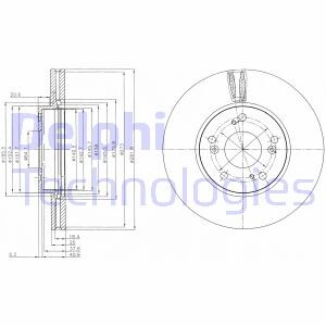 Тормозной диск delphi bg4119