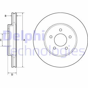 Тормозной диск delphi bg4120