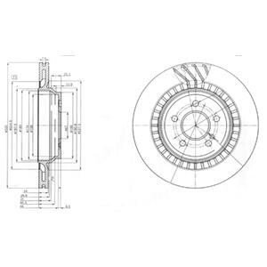 DB диск гальмівний задній 320*24 W221 delphi bg4144