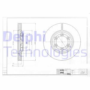 Тормозной диск delphi bg4175