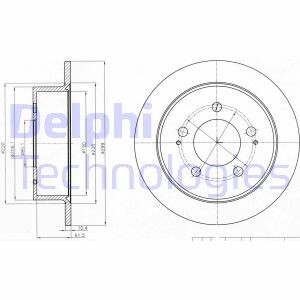 Тормозной диск delphi bg4220