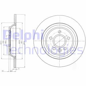 Тормозной диск delphi bg4239c