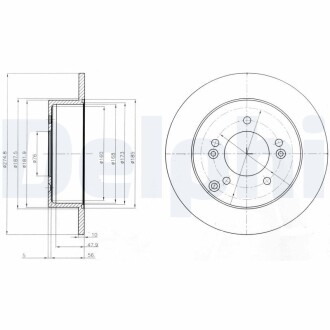 Тормозной диск delphi bg4260