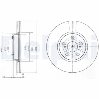 Тормозной диск delphi bg4277