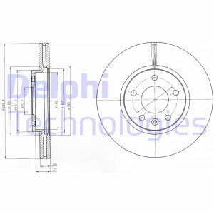 Тормозной диск delphi bg4278c