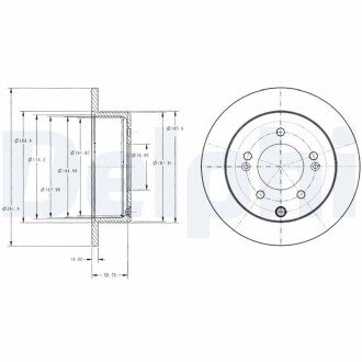 Тормозной диск delphi bg4327