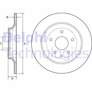 Тормозной диск delphi bg4567c