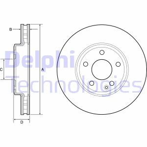 Тормозной диск delphi bg4646c