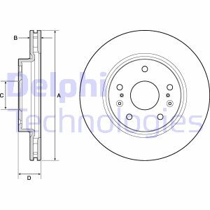 Тормозной диск delphi bg4764c