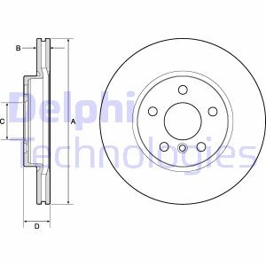 Тормозной диск delphi bg4777c