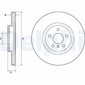 Тормозной диск delphi bg4780c