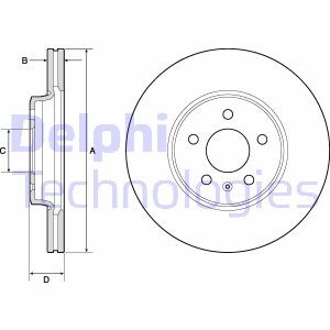 Тормозной диск delphi bg4799c