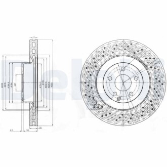 Тормозной диск delphi bg9057