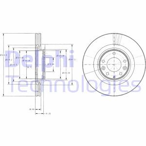 Тормозной диск delphi bg9104