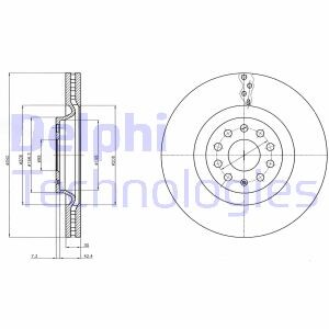 Тормозной диск delphi bg9109c