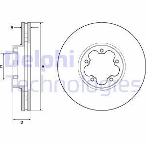 Тормозной диск delphi bg9142c (фото 1)