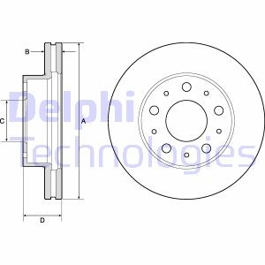 Гальмівний диск delphi bg9180c