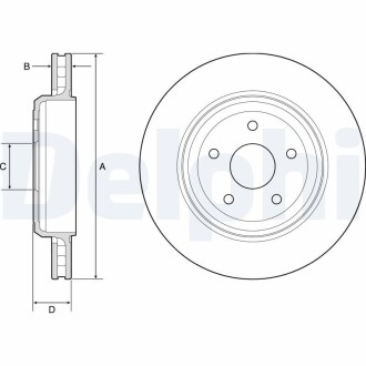 Тормозной диск delphi bg9214c