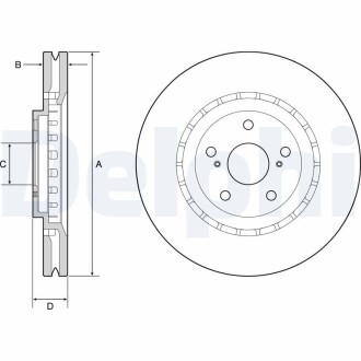 Тормозной диск delphi bg9219c