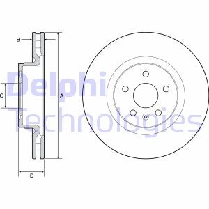 Тормозной диск delphi bg9220c