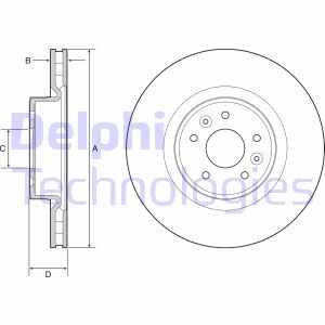 Тормозной диск delphi bg9232c