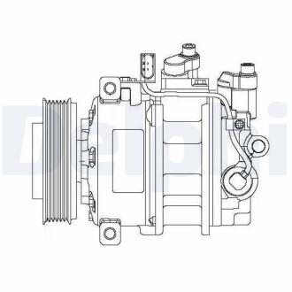 Компресор кондиціонера delphi cs20475