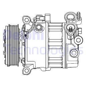 Компресор кондиціонера delphi cs20512