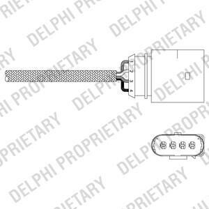 VW лямбда зонд (4 конт.) Golf IV Skoda 2.0 delphi es20338-12b1