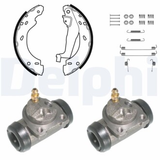 Тормозные колодки, барабанные delphi kp1081