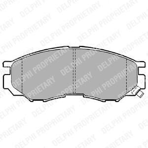 MITSUBISHI гальмівні колодки передн. Space Gear -01 delphi lp1010