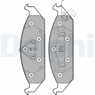 Гальмівні колодки, дискові delphi lp1161