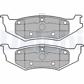 Тормозные колодки, дисковые delphi lp1162