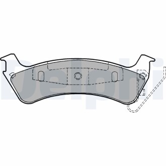 Тормозные колодки, дисковые delphi lp1183